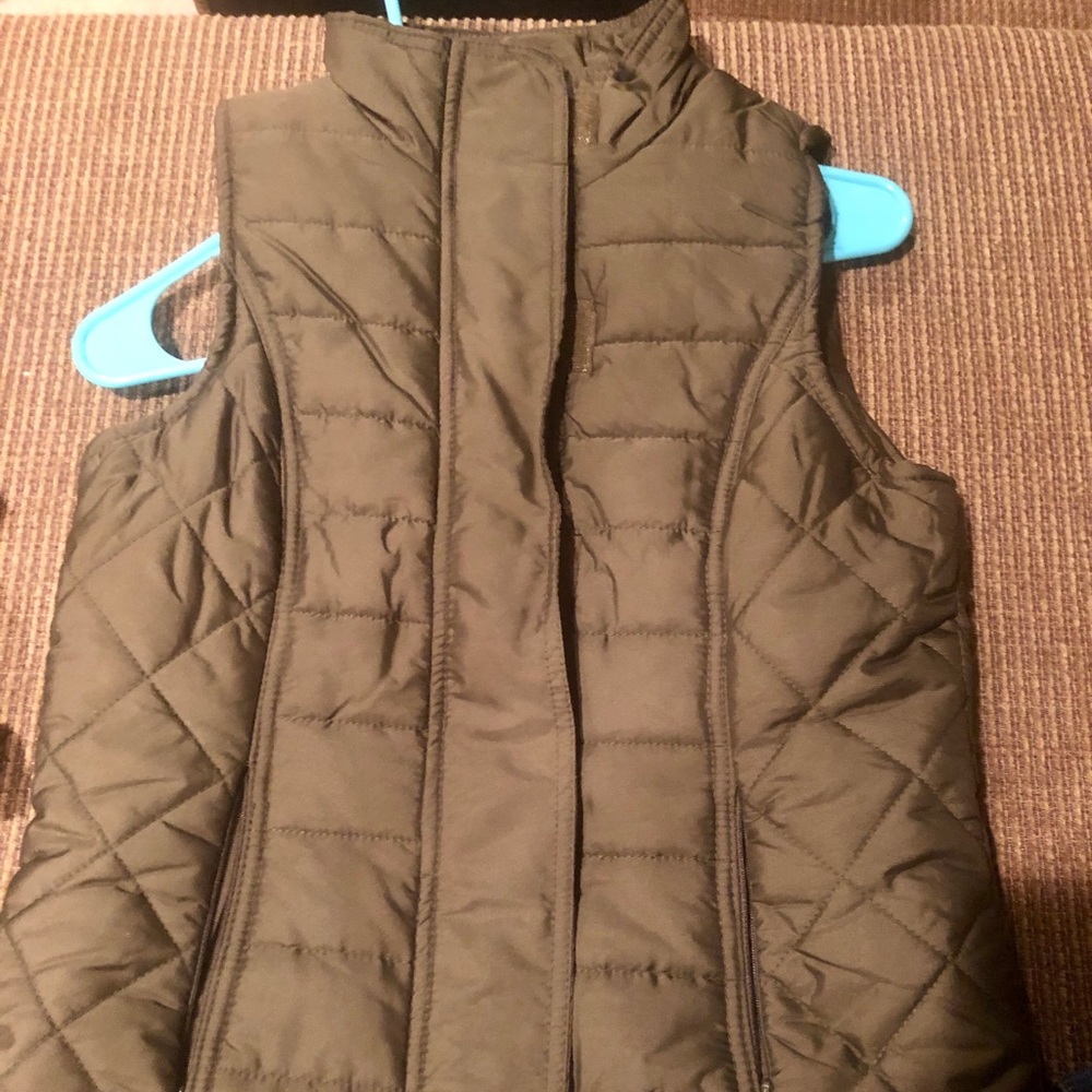 Olive green vest
